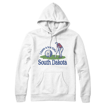 I Have A Tee Time In South Dakota Hoodie-White-Allegiant Goods Co. Vintage Sports Apparel