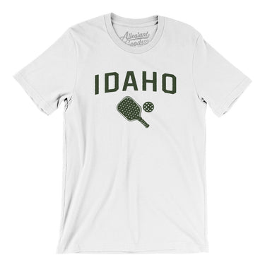 Idaho Pickleball Men/Unisex T-Shirt-White-Allegiant Goods Co. Vintage Sports Apparel