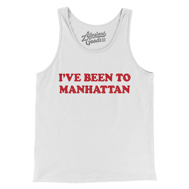 I've Been To Manhattan Men/Unisex Tank Top-White-Allegiant Goods Co. Vintage Sports Apparel