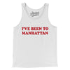 I've Been To Manhattan Men/Unisex Tank Top-White-Allegiant Goods Co. Vintage Sports Apparel
