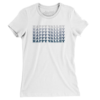 Happy Valley Repeat Women's T-Shirt-White-Allegiant Goods Co. Vintage Sports Apparel