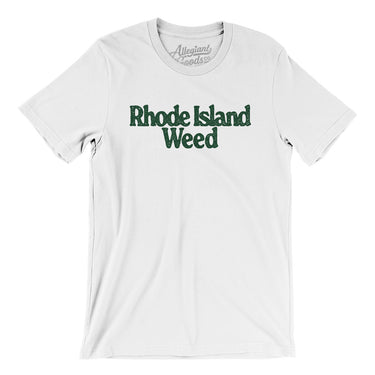 Rhode Island Weed Men/Unisex T-Shirt-White-Allegiant Goods Co. Vintage Sports Apparel