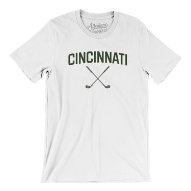 Cincinnati Golf Men/Unisex T-Shirt-White-Allegiant Goods Co. Vintage Sports Apparel