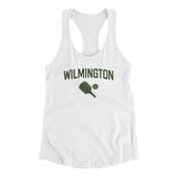 Wilmington Pickleball Women's Racerback Tank-White-Allegiant Goods Co. Vintage Sports Apparel