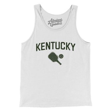 Kentucky Pickleball Men/Unisex Tank Top-White-Allegiant Goods Co. Vintage Sports Apparel