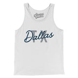 Dallas Tx Overprinted Men/Unisex Tank Top-Allegiant Goods Co. Vintage Sports Apparel