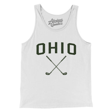Ohio Golf Men/Unisex Tank Top-White-Allegiant Goods Co. Vintage Sports Apparel