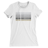 New Orleans Repeat Women's T-Shirt-White-Allegiant Goods Co. Vintage Sports Apparel