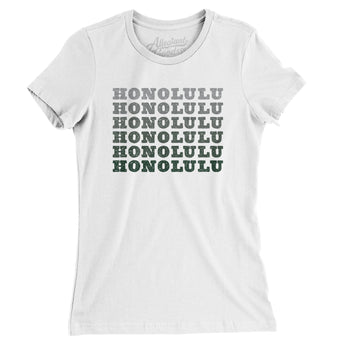 Honolulu Repeat Women's T-Shirt-White-Allegiant Goods Co. Vintage Sports Apparel