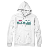 Palm Springs Mountain Sunset Hoodie-White-Allegiant Goods Co. Vintage Sports Apparel