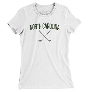 North Carolina Golf Women's T-Shirt-White-Allegiant Goods Co. Vintage Sports Apparel