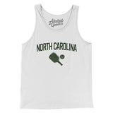 North Carolina Pickleball Men/Unisex Tank Top-White-Allegiant Goods Co. Vintage Sports Apparel