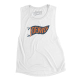 Denver Pennant Women's Flowey Scoopneck Muscle Tank-Allegiant Goods Co. Vintage Sports Apparel