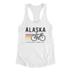 Alaska Cycling Women's Racerback Tank-White-Allegiant Goods Co. Vintage Sports Apparel