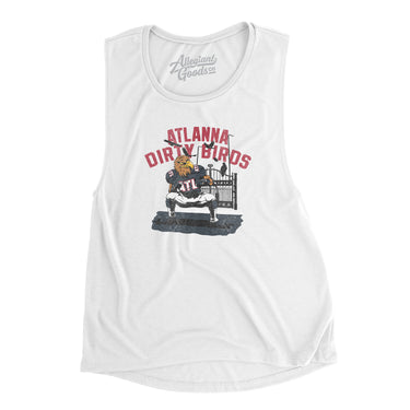 Atlanna Dirty Birds Women's Flowey Scoopneck Muscle Tank-Allegiant Goods Co. Vintage Sports Apparel