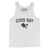 Coos Bay Pickleball Men/Unisex Tank Top-White-Allegiant Goods Co. Vintage Sports Apparel