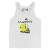 Louisiana Golf Men/Unisex Tank Top-Allegiant Goods Co. Vintage Sports Apparel