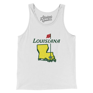 Louisiana Golf Men/Unisex Tank Top-Allegiant Goods Co. Vintage Sports Apparel
