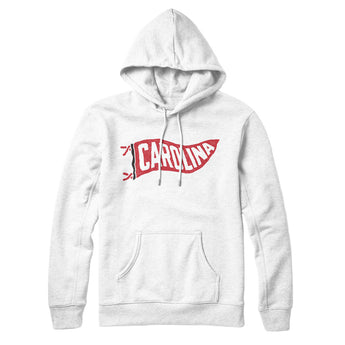 Carolina Pennant Hoodie-White-Allegiant Goods Co. Vintage Sports Apparel
