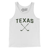 Texas Golf Men/Unisex Tank Top-White-Allegiant Goods Co. Vintage Sports Apparel