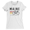 Maine Cycling Women's T-Shirt-White-Allegiant Goods Co. Vintage Sports Apparel