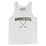 Minnesota Golf Men/Unisex Tank Top-White-Allegiant Goods Co. Vintage Sports Apparel