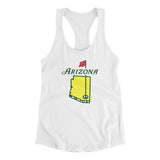 Arizona Golf Women's Racerback Tank-White-Allegiant Goods Co. Vintage Sports Apparel