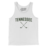 Tennessee Golf Men/Unisex Tank Top-White-Allegiant Goods Co. Vintage Sports Apparel