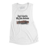 Don't Austin My San Antonio Women's Flowey Scoopneck Muscle Tank-Allegiant Goods Co. Vintage Sports Apparel