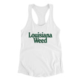 Louisiana Weed Women's Racerback Tank-Allegiant Goods Co. Vintage Sports Apparel