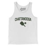 Chattanooga Pickleball Men/Unisex Tank Top-White-Allegiant Goods Co. Vintage Sports Apparel