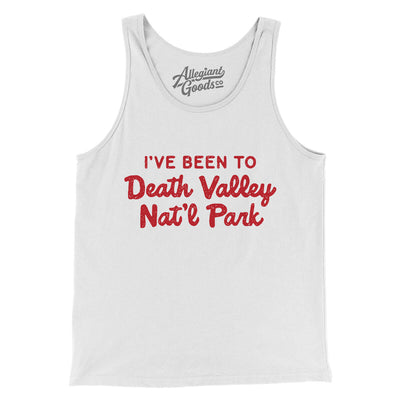 I've Been To Death Valley National Park Men/Unisex Tank Top-White-Allegiant Goods Co. Vintage Sports Apparel