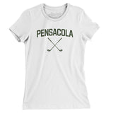 Pensacola Golf Women's T-Shirt-White-Allegiant Goods Co. Vintage Sports Apparel