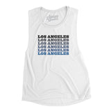 Los Angeles Repeat Women's Flowey Scoopneck Muscle Tank-Allegiant Goods Co. Vintage Sports Apparel