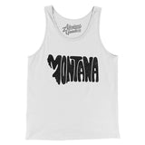 Montana State Shape Text Men/Unisex Tank Top-Allegiant Goods Co. Vintage Sports Apparel