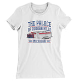 The Palace Of Auburn Hills Women's T-Shirt-Allegiant Goods Co. Vintage Sports Apparel