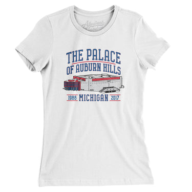 The Palace Of Auburn Hills Women's T-Shirt-Allegiant Goods Co. Vintage Sports Apparel