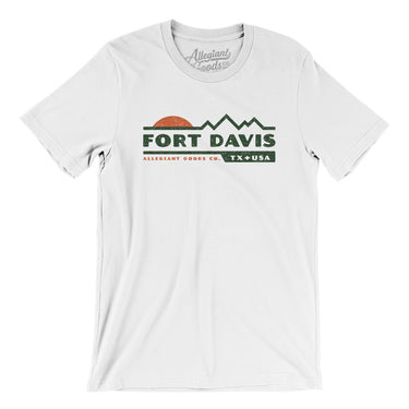 Fort Davis Mountain Sunset Men/Unisex T-Shirt-White-Allegiant Goods Co. Vintage Sports Apparel