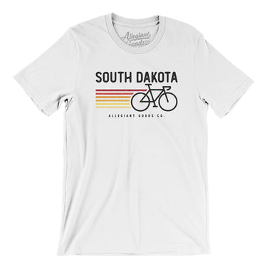 South Dakota Cycling Men/Unisex T-Shirt-White-Allegiant Goods Co. Vintage Sports Apparel