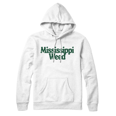 Mississippi Weed Hoodie-White-Allegiant Goods Co. Vintage Sports Apparel