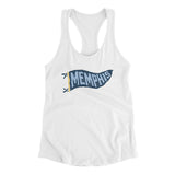 Memphis Pennant Women's Racerback Tank-Allegiant Goods Co. Vintage Sports Apparel