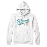 Miami Vintage Script Hoodie-Allegiant Goods Co. Vintage Sports Apparel