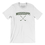 Mississippi Golf Men/Unisex T-Shirt-White-Allegiant Goods Co. Vintage Sports Apparel