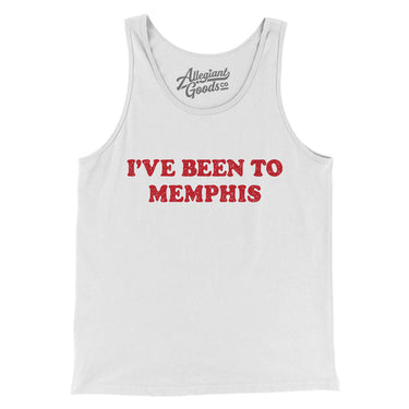 I've Been To Memphis Men/Unisex Tank Top-White-Allegiant Goods Co. Vintage Sports Apparel