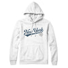 New York Vintage Script Hoodie-White-Allegiant Goods Co. Vintage Sports Apparel