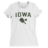 Iowa Pickleball Women's T-Shirt-White-Allegiant Goods Co. Vintage Sports Apparel
