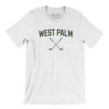 West Palm Golf Men/Unisex T-Shirt-White-Allegiant Goods Co. Vintage Sports Apparel