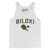 Biloxi Pickleball Men/Unisex Tank Top-White-Allegiant Goods Co. Vintage Sports Apparel