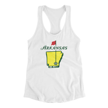 Arkansas Golf Women's Racerback Tank-Allegiant Goods Co. Vintage Sports Apparel