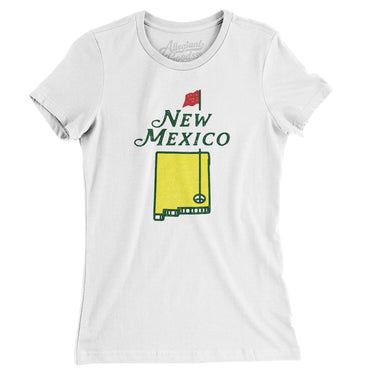 New Mexico Golf Women's T-Shirt-White-Allegiant Goods Co. Vintage Sports Apparel
